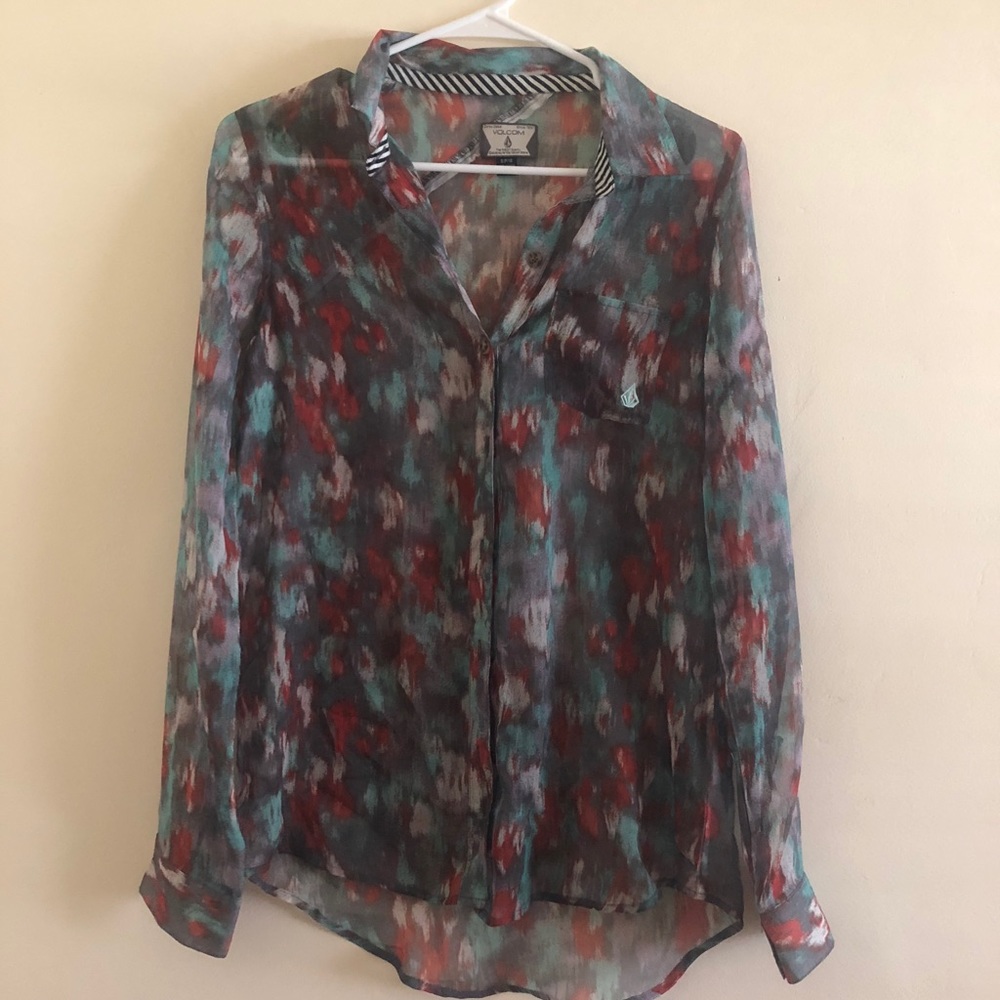 Volcom light blouse